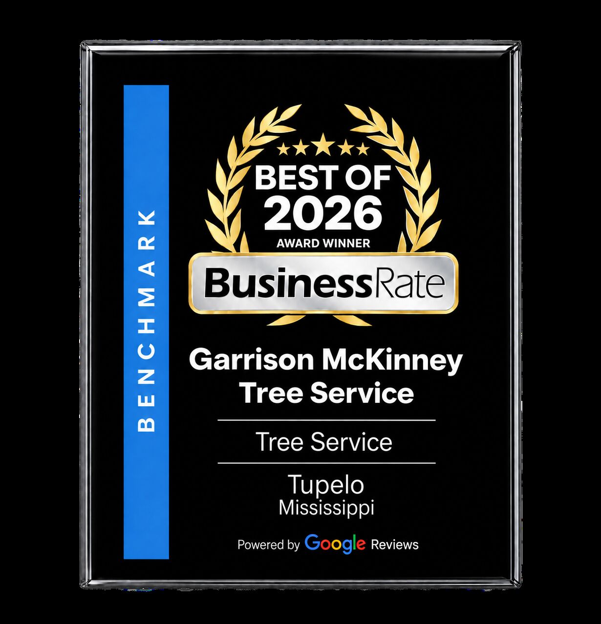 Best of 2026 BusinessRate award, Garrison McKinney Tree Service
