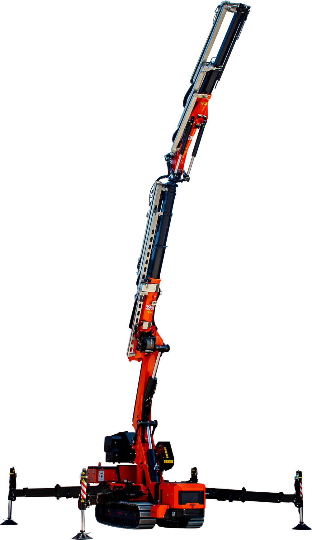 Jekko JF545 compact tracked crane with boom extended